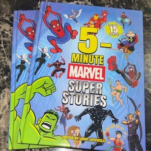 Marvel Super Stories Book with Blue and Red Cover